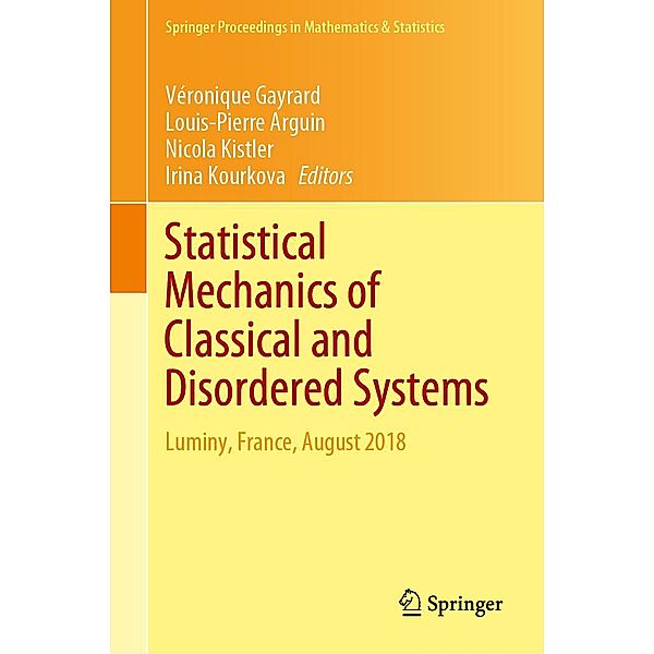 Statistical Mechanics of Classical and Disordered Systems / Springer Proceedings in Mathematics & Statistics Bd.293