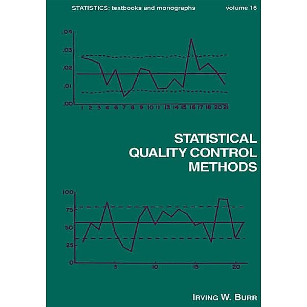 Statistical Quality Control Methods, Irving W. Burr