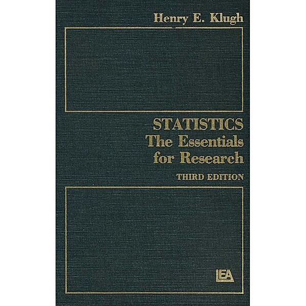 Statistics, Henry E. Klugh