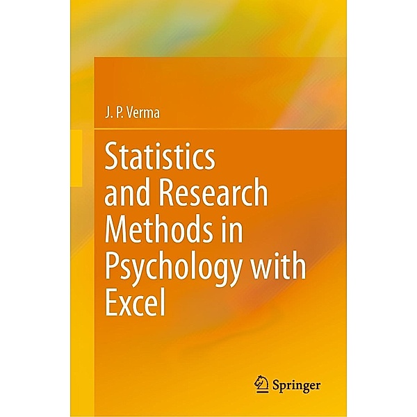 Statistics and Research Methods in Psychology with Excel, J. P. Verma