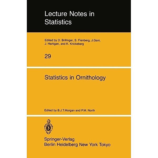 Statistics in Ornithology / Lecture Notes in Statistics Bd.29
