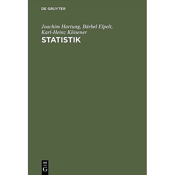 Statistik, Joachim Hartung, Bärbel Elpelt, Karl-Heinz Klösener