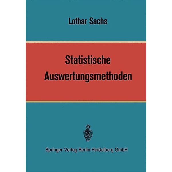 Statistische Auswertungsmethoden, Lothar Sachs