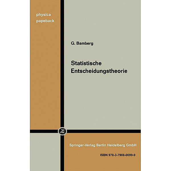 Statistische Entscheidungstheorie, G. Bamberg