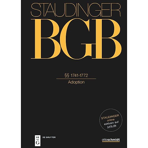 Staudinger Kommentar zum BGB Familienrecht §§ 1741-1772 (Adoption)