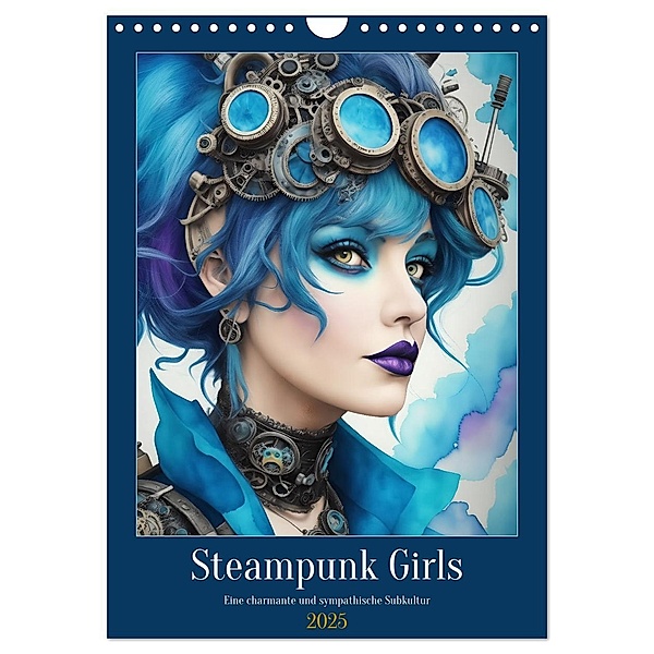Steam-Punk-Girls - Eine charmante und sympathische Subkultur (Wandkalender 2025 DIN A4 hoch), CALVENDO Monatskalender, Calvendo, Jean-Louis Glineur