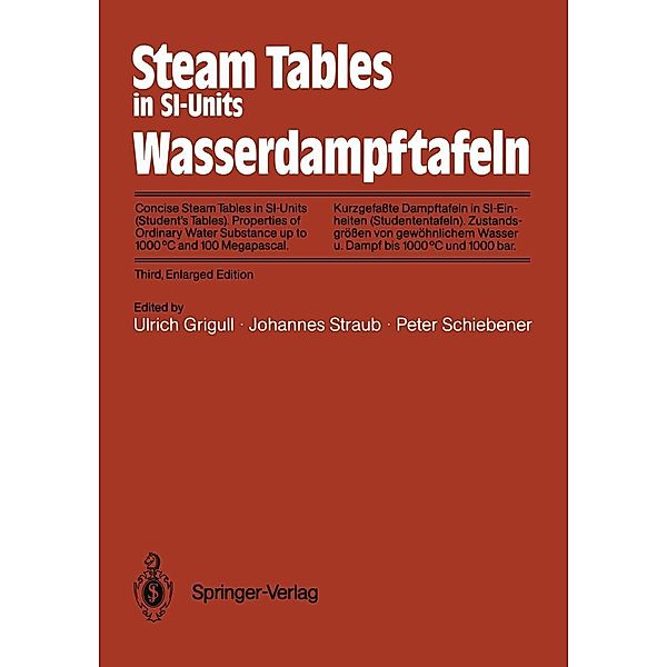 Steam Tables in SI-Units / Wasserdampftafeln