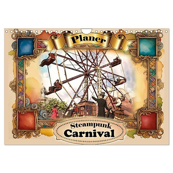Steampunk Carnival (Wandkalender 2024 DIN A4 quer), CALVENDO Monatskalender, Calvendo, Karsten Schröder