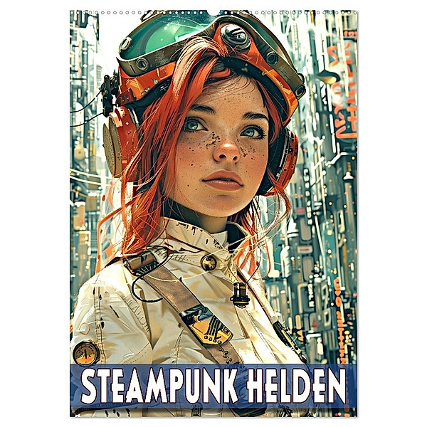 Steampunk Helden (Wandkalender 2025 DIN A2 hoch), CALVENDO Monatskalender, Calvendo, Val Thoermer