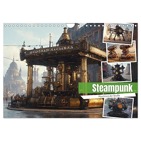 Steampunk Maschinen der Straße (Wandkalender 2025 DIN A4 quer), CALVENDO Monatskalender, Calvendo, Stanley Hinz