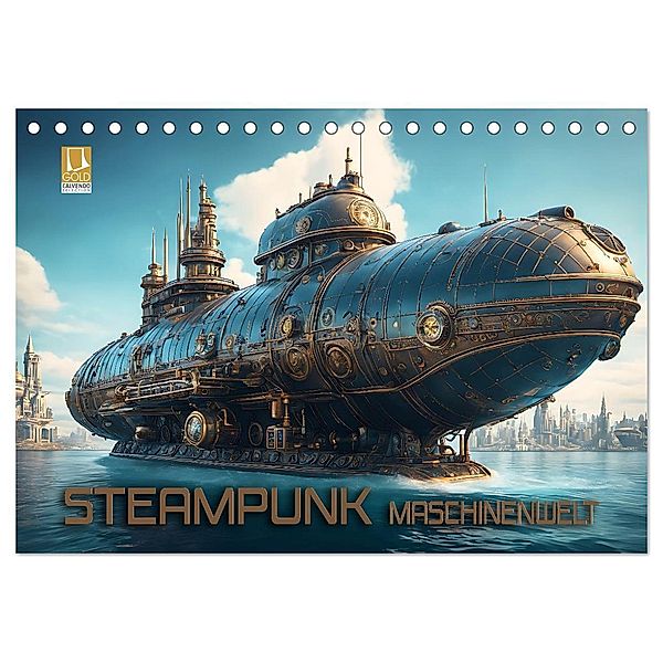 Steampunk Maschinenwelt (Tischkalender 2025 DIN A5 quer), CALVENDO Monatskalender, Calvendo, Renate Utz