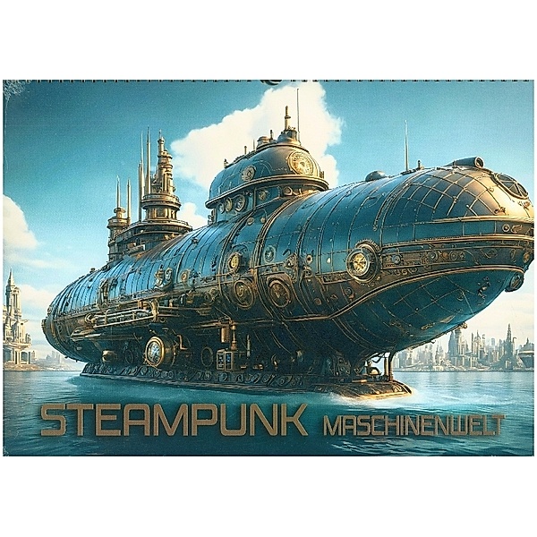 Steampunk Maschinenwelt (Wandkalender 2024 DIN A3 quer), CALVENDO Monatskalender, Calvendo, Renate Utz