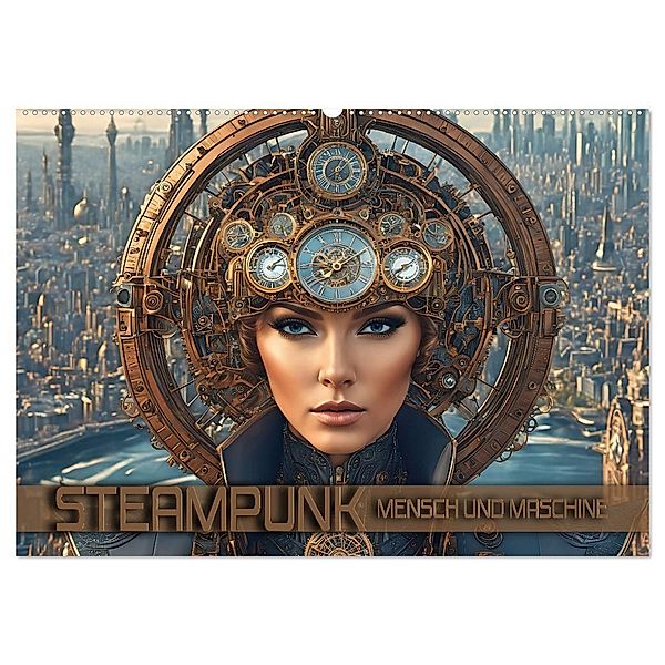 Steampunk - Mensch und Maschine (Wandkalender 2025 DIN A2 quer), CALVENDO Monatskalender, Calvendo, Renate Utz