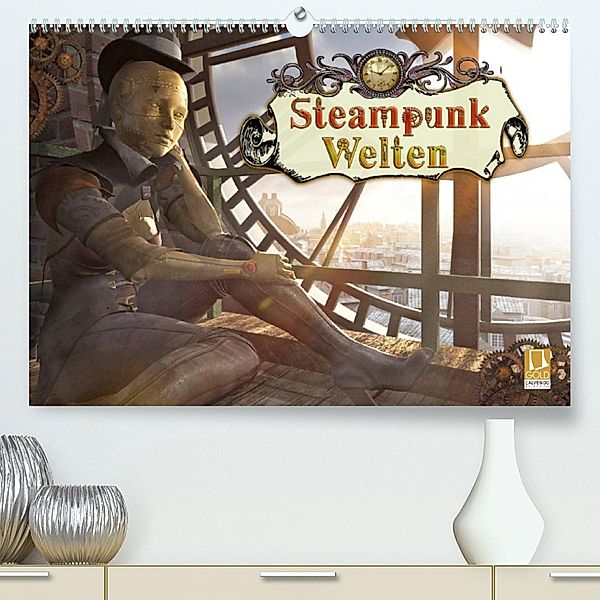 Steampunk Welten (Premium, hochwertiger DIN A2 Wandkalender 2023, Kunstdruck in Hochglanz), Karsten Schröder