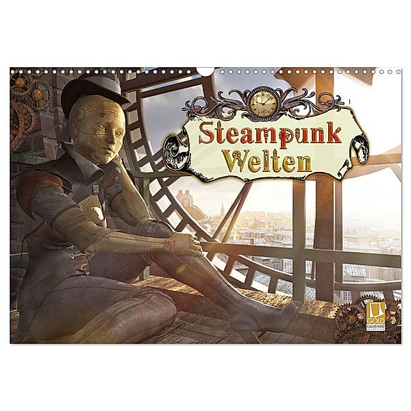 Steampunk Welten (Wandkalender 2024 DIN A3 quer), CALVENDO Monatskalender, Karsten Schröder