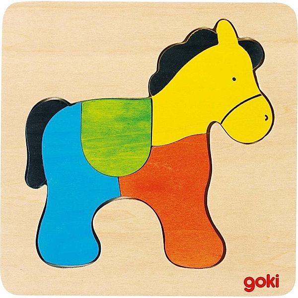 Steckpuzzle Pferd, goki