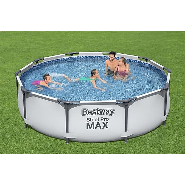 Bestway Deutschland GmbH Steel Pro Max™ Frame Pool-Set, rund, mit Filterpumpe 305 x 76 cm