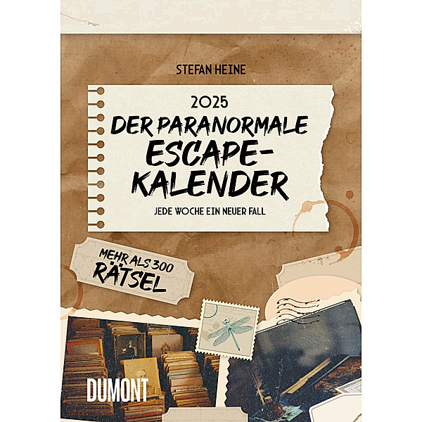Stefan Heine: Der paranormale Escape-Kalender 2025 Abreißkalender 14,8x21
