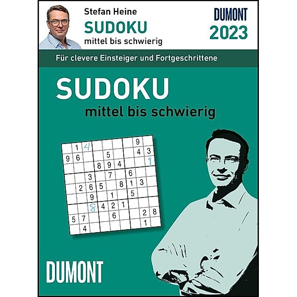 Stefan Heine Sudoku mittel bis schwierig 2023 - Tagesabreisskalender -11,8x15,9 - Rätselkalender - Knobelkalender, Stefan Heine