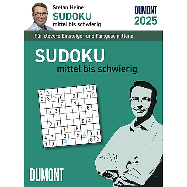 Stefan Heine Sudoku mittel bis schwierig 2025 - Tagesabreißkalender -11,8x15,9 - Rätselkalender - Knobelkalender, Stefan Heine