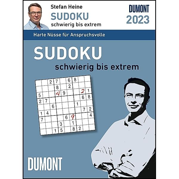 Stefan Heine Sudoku schwierig bis extrem 2023 - Tagesabreisskalender -11,8x15,9 - Rätselkalender - Sudokukalender, Stefan Heine