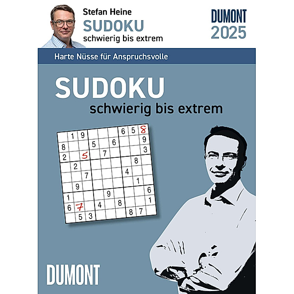 Stefan Heine Sudoku schwierig bis extrem 2025 - Tagesabreißkalender -11,8x15,9 - Rätselkalender - Sudokukalender, Stefan Heine