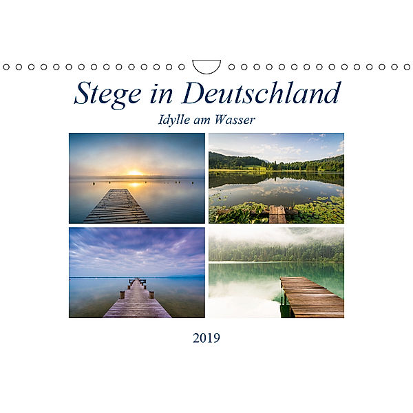 Stege in Deutschland - Idylle am Wasser (Wandkalender 2019 DIN A4 quer), Martin Wasilewski