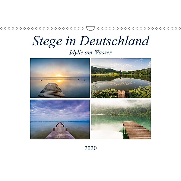 Stege in Deutschland - Idylle am Wasser (Wandkalender 2020 DIN A3 quer), Martin Wasilewski