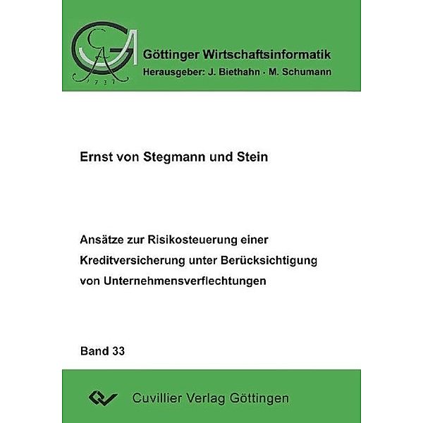 Stegmann und Stein, E: Ansätze zur Risikosteuerung einer Kre, Ernst, von Stegmann und Stein