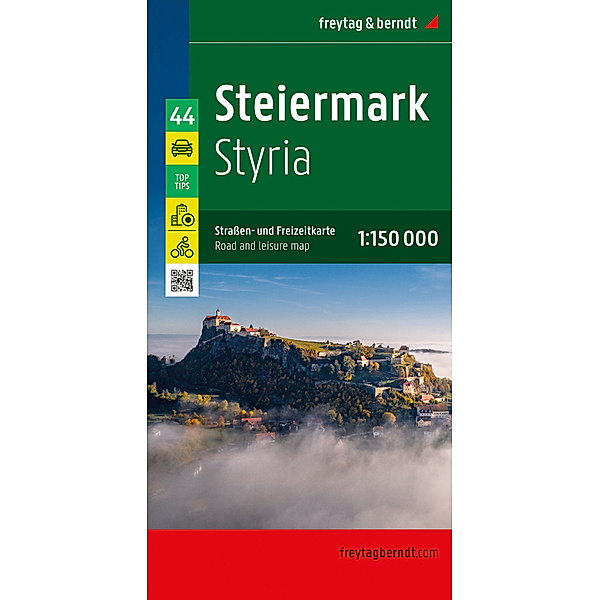 Steiermark, Strassen- und Freizeitkarte 1:150.000, freytag & berndt