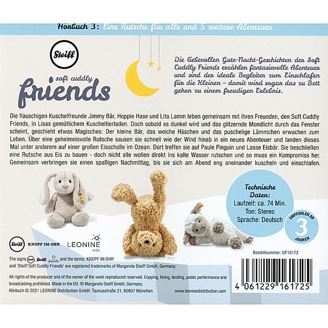 Steiff - Soft Cuddly Friends, 1 Audio-CD Hörbuch jetzt bei Weltbild.de  bestellen