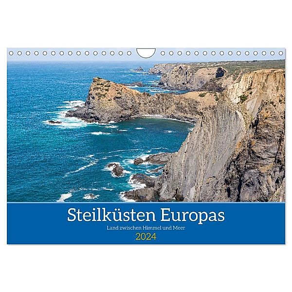 Steilküsten Europas (Wandkalender 2024 DIN A4 quer), CALVENDO Monatskalender, Dietmar Janietz