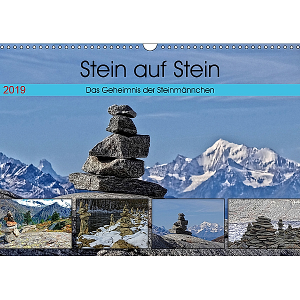 Stein auf Stein. Das Geheimnis der Steinmännchen (Wandkalender 2019 DIN A3 quer), Susan Michel