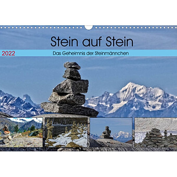 Stein auf Stein. Das Geheimnis der Steinmännchen (Wandkalender 2022 DIN A3 quer), Susan Michel