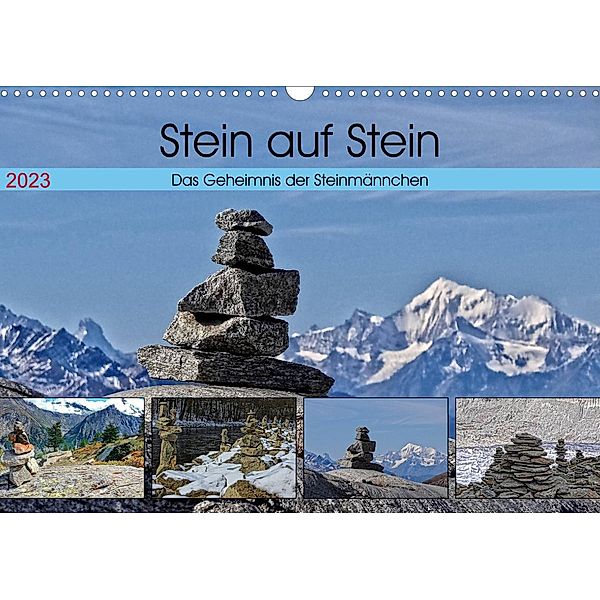 Stein auf Stein. Das Geheimnis der Steinmännchen (Wandkalender 2023 DIN A3 quer), Susan Michel