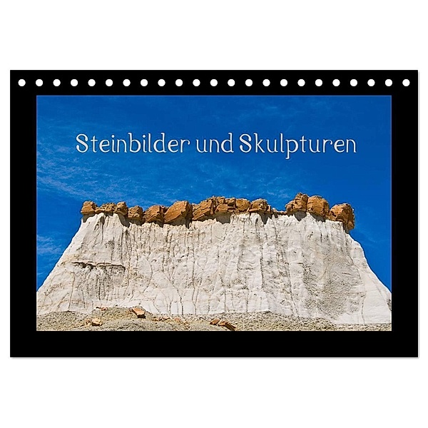 Steinbilder und Skupturen (Tischkalender 2024 DIN A5 quer), CALVENDO Monatskalender, Rolf Dietz