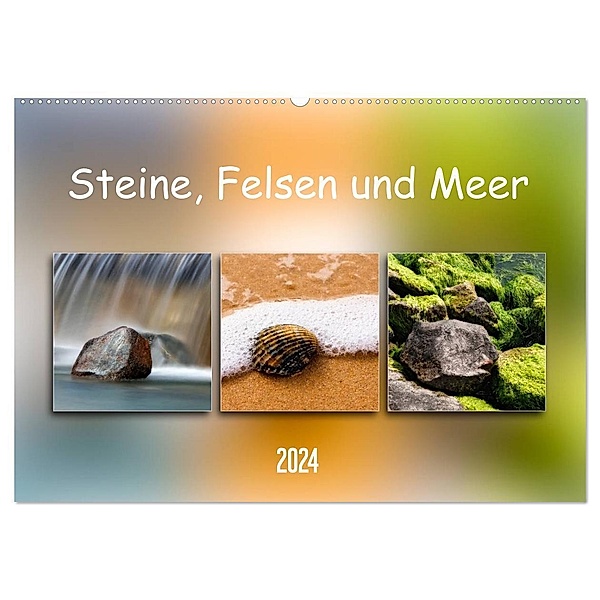 Steine, Felsen und Meer (Wandkalender 2024 DIN A2 quer), CALVENDO Monatskalender, Klaus Kolfenbach