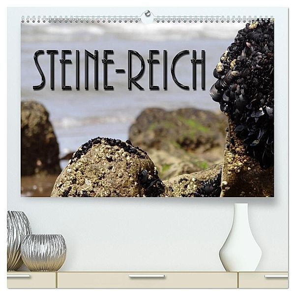 Steine-Reich (hochwertiger Premium Wandkalender 2025 DIN A2 quer), Kunstdruck in Hochglanz, Calvendo, Flori0