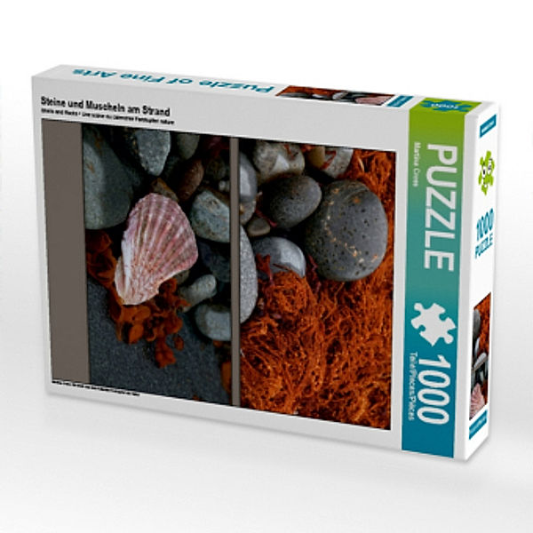 Steine und Muscheln am Strand (Puzzle), Martina Cross