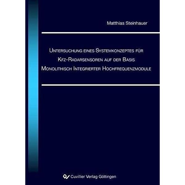 Steinhauer, M: Untersuchung eines Systemkonzeptes, Matthias Steinhauer