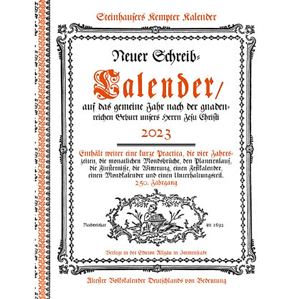 Steinhausers Kempter Kalender 2023