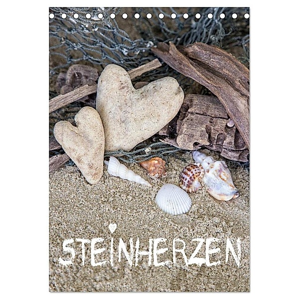 Steinherzen 2024 (Tischkalender 2024 DIN A5 hoch), CALVENDO Monatskalender, Andrea Haase