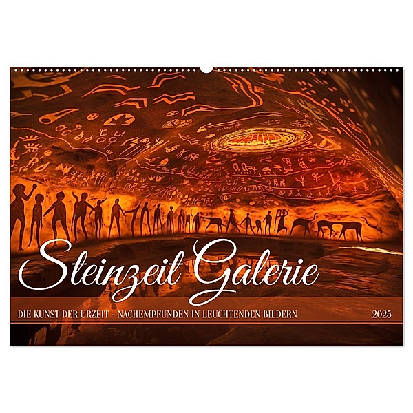 Steinzeit Galerie (Wandkalender 2025 DIN A2 quer), CALVENDO Monatskalender, Calvendo, Kerstin Waurick