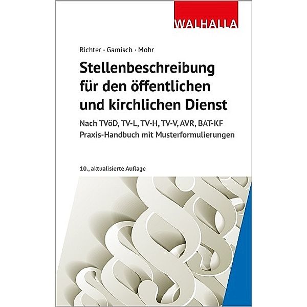 Stellenbeschreibung für den öffentlichen und kirchlichen Dienst, Achim Richter, Annett Gamisch, Thomas Mohr