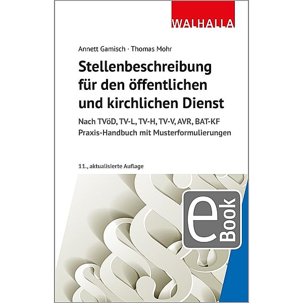 Stellenbeschreibung für den öffentlichen und kirchlichen Dienst, Annett Gamisch, Thomas Mohr