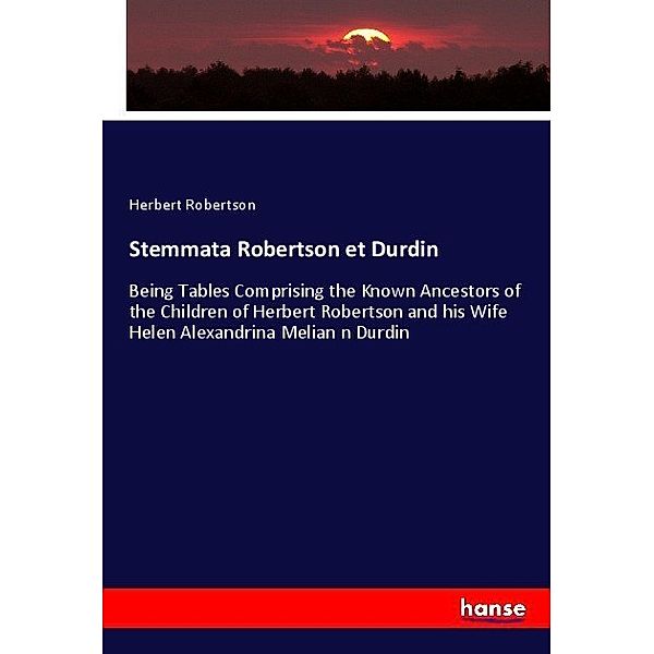 Stemmata Robertson et Durdin, Herbert Robertson