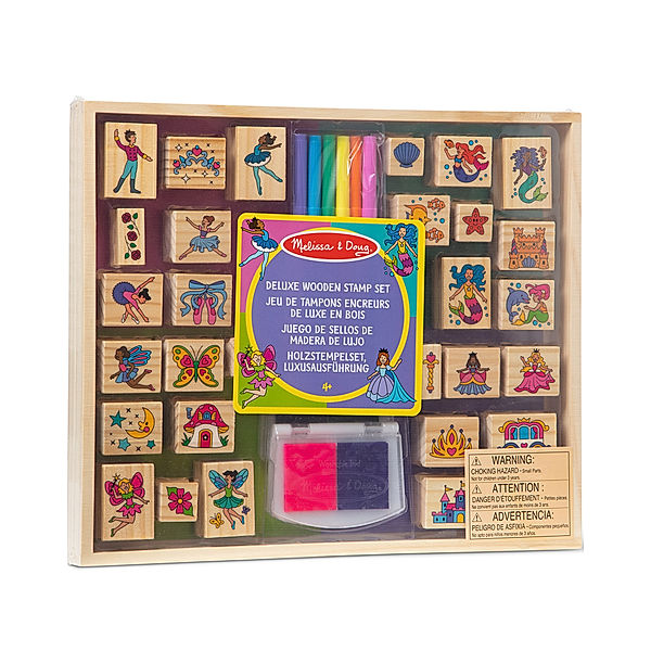 Melissa & Doug Stempel-Set DELUXE - MÄRCHEN aus Holz