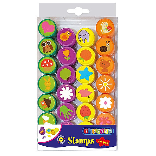 Playbox Stempel-Set FIGUREN 26-teilig in bunt