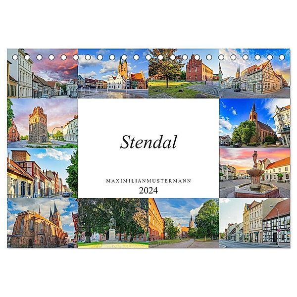 Stendal Impressionen (Tischkalender 2024 DIN A5 quer), CALVENDO Monatskalender, Dirk Meutzner