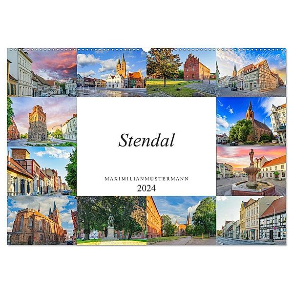 Stendal Impressionen (Wandkalender 2024 DIN A2 quer), CALVENDO Monatskalender, Dirk Meutzner